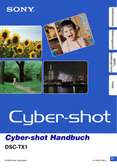 Sony CYBER-SHOT DSC-TX1 Handbuch
