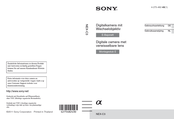Sony alpha NEX-C3 Gebrauchsanleitung
