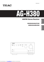 Teac AG-H380 Bedienungsanleitung