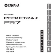 Yamaha POCKETRAK PR7 Bedienungsanleitung