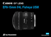 Canon EF8-15mm f/4L Fisheye USM Bedienungsanleitung