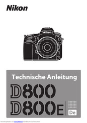 Nikon D800 Technische Anleitung