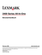 Lexmark 2400 Series Benutzerhandbuch