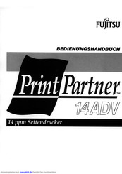 Fujitsu PRINTPARTNER 14ADV Bedienungshandbuch