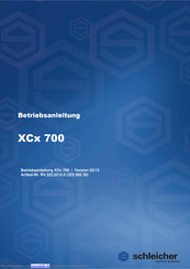 Schleicher XC* 700 Betriebsanleitung