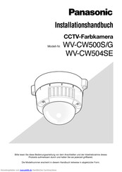 Panasonic WV-CW504SE Installationshandbuch