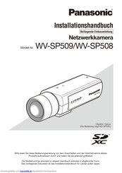 Panasonic WV-SP508 Installationshandbuch
