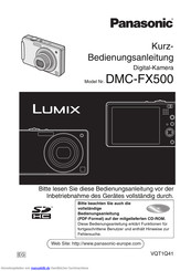 Panasonic DMC-FX500 Kurzbedienungsanleitung