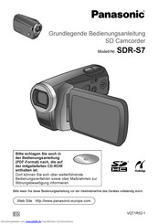 Panasonic SDR-S7 Bedienungsanleitung