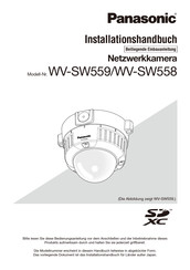Panasonic WV-SW558 Installationshandbuch
