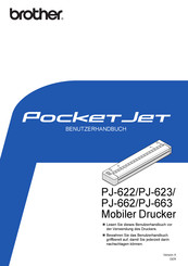 Brother PocketJet PJ-622 Benutzerhandbuch