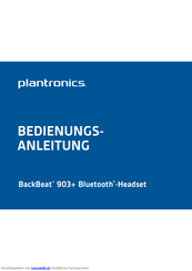 Plantronics BackBeat 903+ Bedienungsanleitung