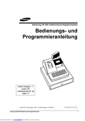 Samsung ER-550 Bedienungs- Und Programmieranleitung Technische Änderungen, Ohne Vorankündigung Vorbehalten 1998 Mu