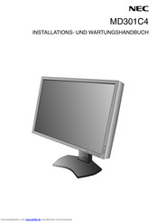 NEC MD301C4 Installations- Und Wartungshandbuch