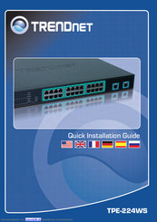 Trendnet TPE-224WS Kurzinstallationsanleitung