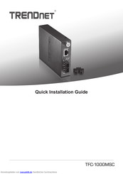 TRENDnet TFC-1000MSC Kurzinstallationsanleitung
