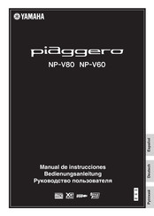Yamaha PIAGGERO NP-V80 Bedienungsanleitung