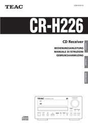 Teac CR-H226 Bedienungsanleitung