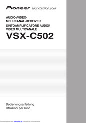 Pioneer VSX-C502 Bedienungsanleitung