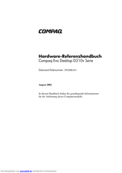 Compaq Evo Desktop D310v Serie Handbuch