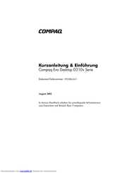 Compaq Evo Desktop D310v Serie Kurzanleitung