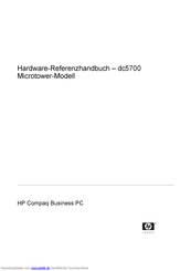 HP dc5700 Microtower Referenzhandbuch
