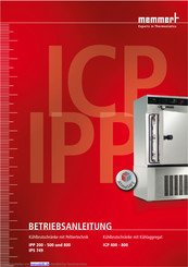 Memmert ICP 800 Betriebsanleitung