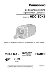 Panasonic HDC-SDX1 Bedienungsanleitung