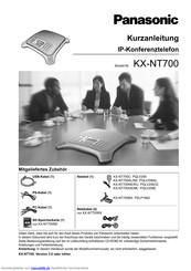 Panasonic KX-NT700 Kurzanleitung