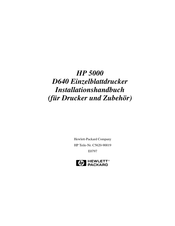 HP 5000 D640 Installationshandbuch
