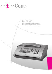 T-COM Fax PA 300 Bedienungsanleitung