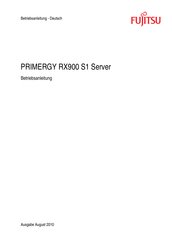 Fujitsu PRIMERGY RX900 S1 Betriebsanleitung