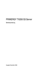 Fujitsu PRIMERGY TX200 S3 Betriebsanleitung