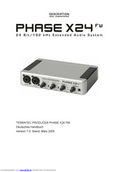 TerraTec PRODUCER PHASE X24 FW Handbuch