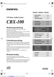 Onkyo CBX-100 Bedienungsanleitung
