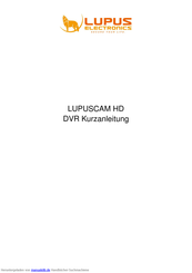 Lupus LUPUSCAM HD Kurzanleitung