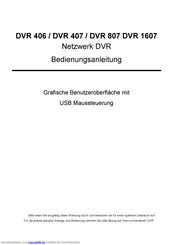 Indexa DVR 807 Bedienungsanleitung