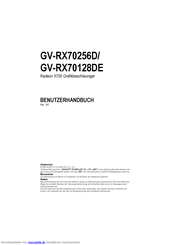 Gigabyte GV-RX70128DE Benutzerhandbuch