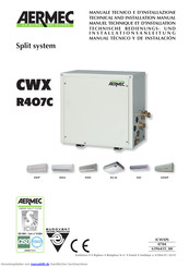 AERMEC CWX R407C Installationsanleitung