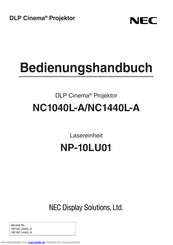 NEC NP-10LU01 Bedienungshandbuch