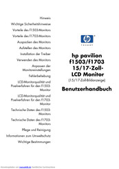 HP pavilion f1703 Benutzerhandbuch
