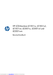 HP LE1851w Benutzerhandbuch