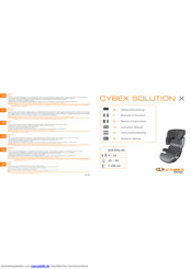 Cybex SOLUTION X Gebrauchsanleitung