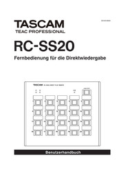 Tascam RC-SS20 Benutzerhandbuch