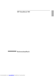 HP OmniBook 900 Referenzhandbuch