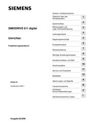 Siemens SIMODRIVE 611 Projektierungshandbuch