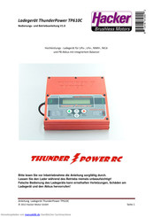 Hacker Motor ThunderPower TP610C Bedienungsanleitung