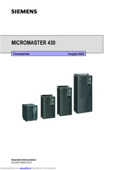 Siemens MICROMASTER 430 Anwenderhandbuch
