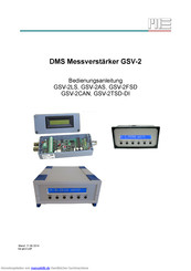 Me-systeme GSV-2CAN Bedienungsanleitung