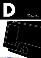 DB Audio D80 Handbuch